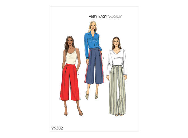Vogue 9302 - Vide bukser.