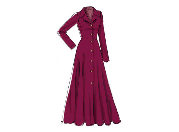 Vogue 9345 - Skjortekjole.