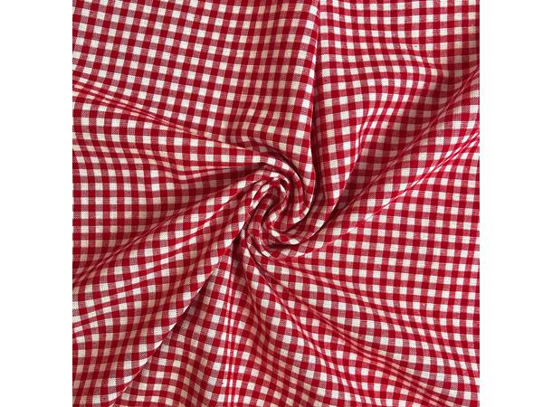 4 mm ruter Rød bomull