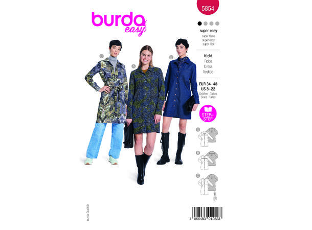 Burda 5854 - Kjole