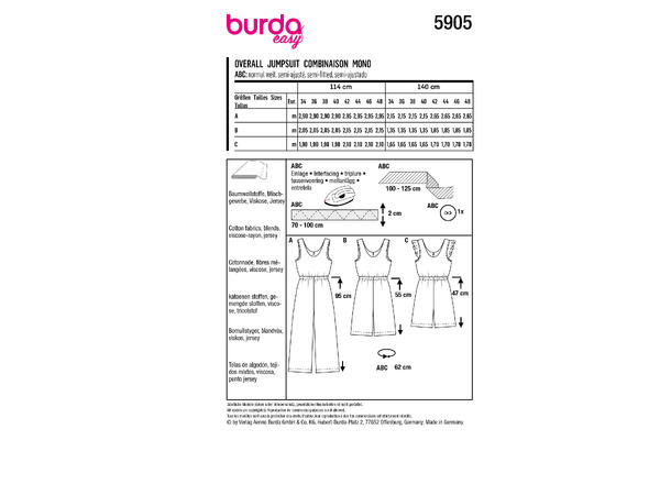 Burda 5905 - Jumpsuit