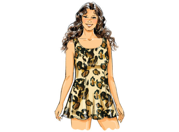 Butterick 5795, Badedrakt og cover-up