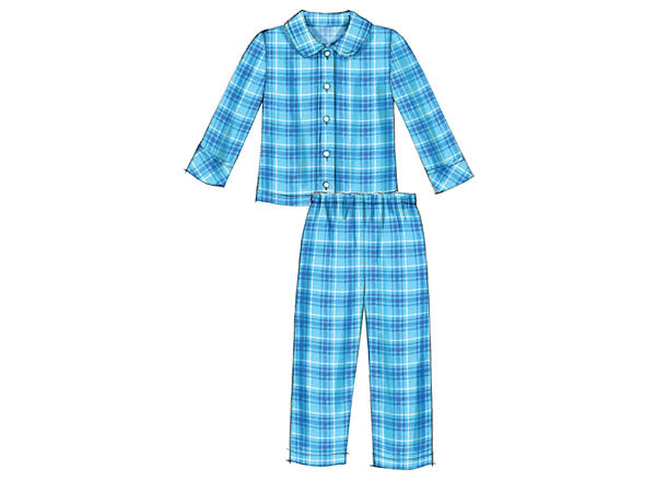 McCall's 6458 - Pysjamas til barn.