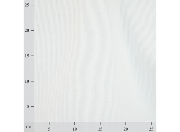 Rundstrikket smal ribb, hvit