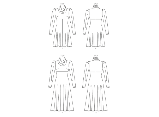 Vogue 1907 - Kjole med drapert hals.