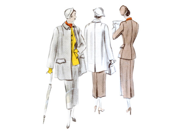 Vogue 1932 - Vintage kåpe og drakt.