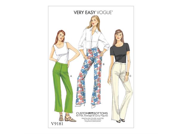 Vogue 9181 - Bukse E5 (14-16-18-20-22)