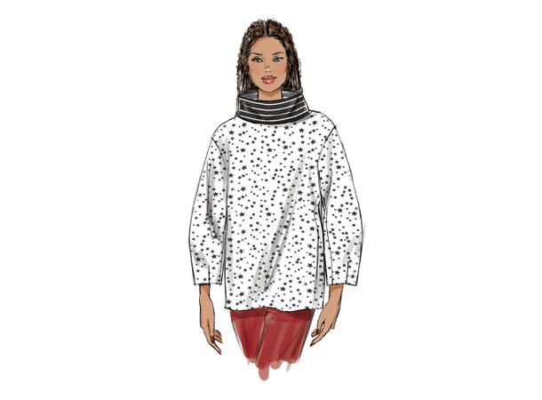 Vogue 9330 - oversized genser.