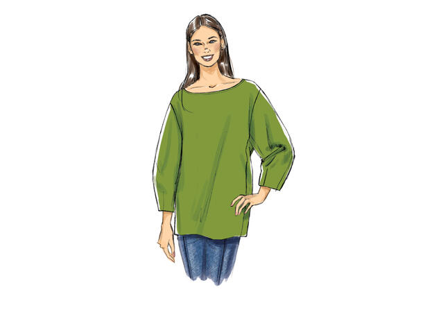 Vogue 9330 - oversized genser.