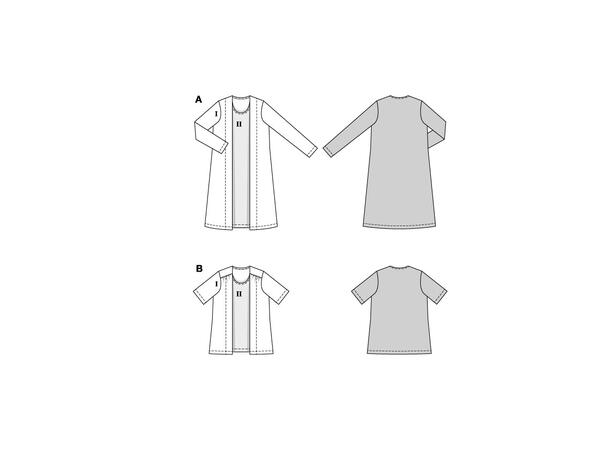 Burda 5818 - Jakke med bluse