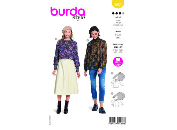 Burda 5862 - Blus
