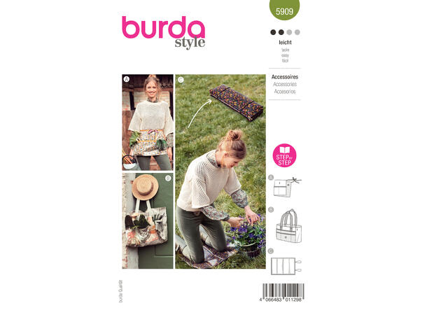 Burda 5909 - Tilbehør til hage