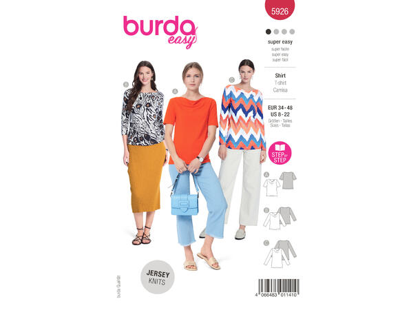 Burda 5926  Genser og T-skjorte