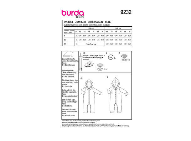 Burda 9232 - Jumpsuit