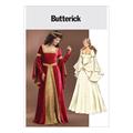 Butterick 4571- Historisk kjole AA (6-8-10-12)