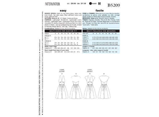 Butterick 4790- Retro Kjole