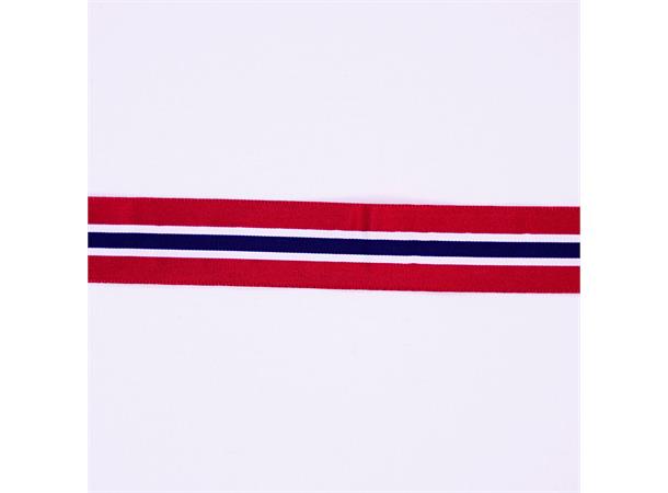 Norgesflagg bånd 25mm
