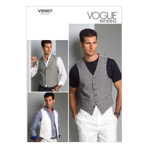 Vogue 8987 - Vest STRL: MUU eller MXX