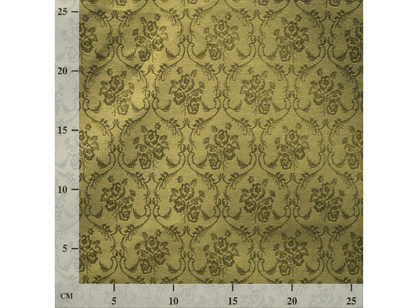 Bomulls Jaquard, Brokade, Oliven