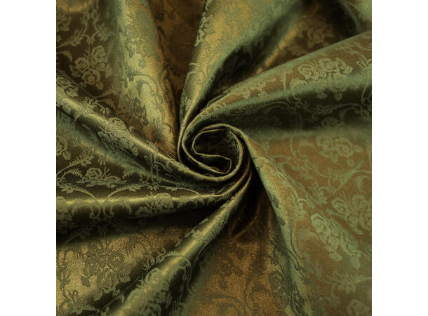 Bomulls Jaquard, Brokade, Oliven