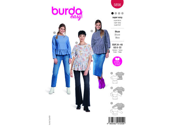 Burda 5856 - Bluse