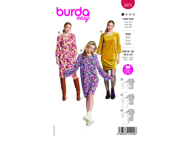 Burda 5875 - Kjole
