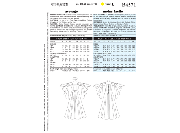 Butterick 4443- kjole