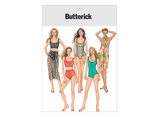 Butterick 4526, Badetøy og omslagskjole
