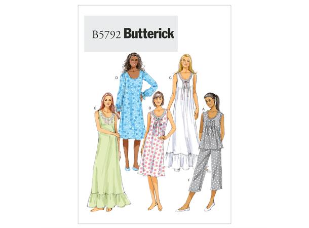 Butterick 5792- Pyjamas til dame
