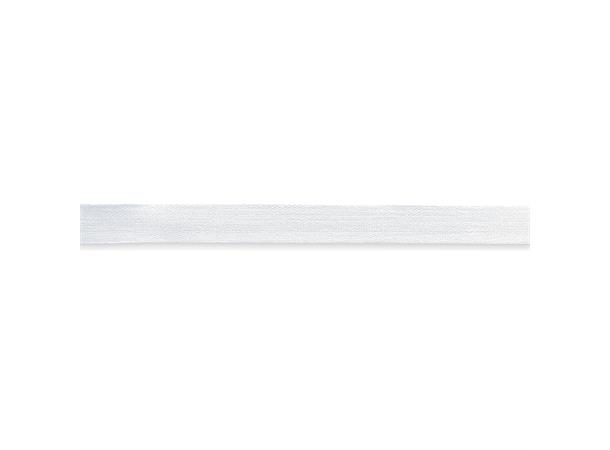 Klassisk bomullsbånd, hvit 15 mm