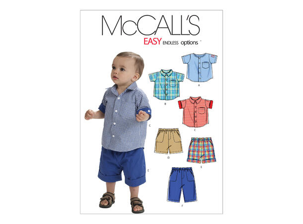 McCall's 6016 - Skjorte og shorts til barn.