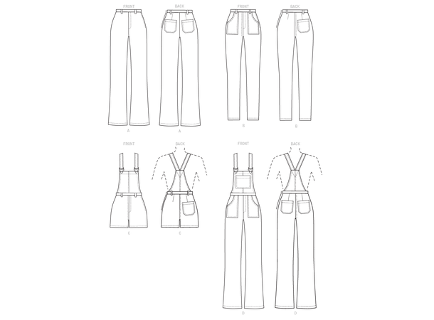 McCall's 8162 - Bukse og selebukse.