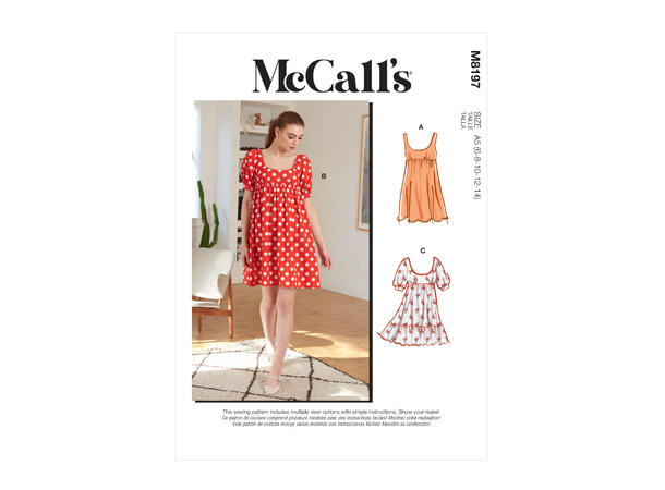 McCall's 8197 - Kort kjole.