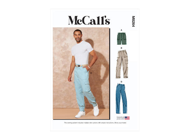 McCall's 8264 - Bukse og bermudashorts til herre.
