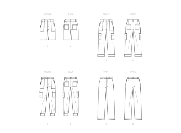 McCall's 8264 - Bukse og bermudashorts til herre.