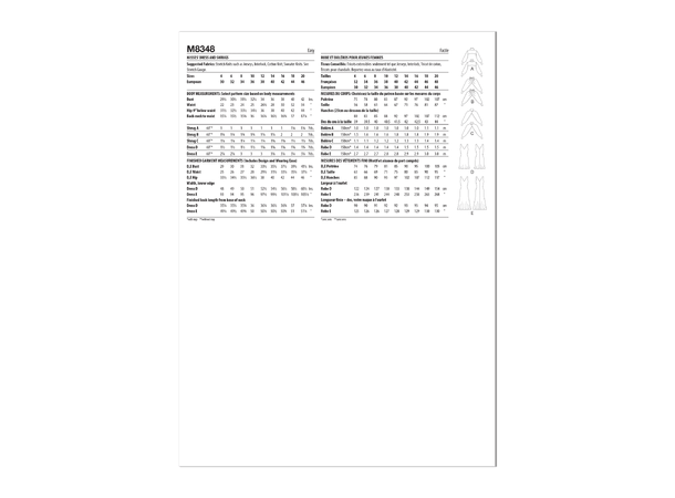 McCall's 8348 - Kjole & skuldertrekk.