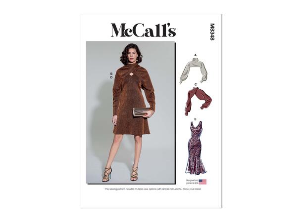 McCall's 8348 - Kjole & skuldertrekk.