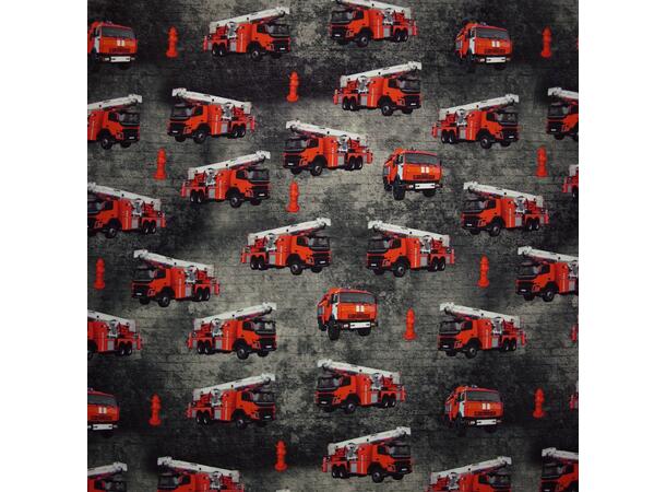 Trykt bomullsjersey, Brannbiler