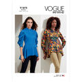 Vogue 1875 - Peplum Bluse Y5 (18-20-22-24-26)