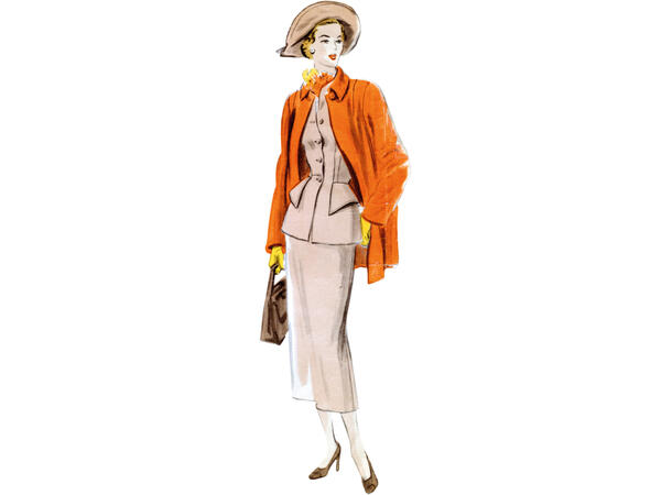 Vogue 1932 - Vintage Kåpe, jakke og skjørt