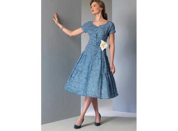 Vogue 9106 - Vintage kjole.
