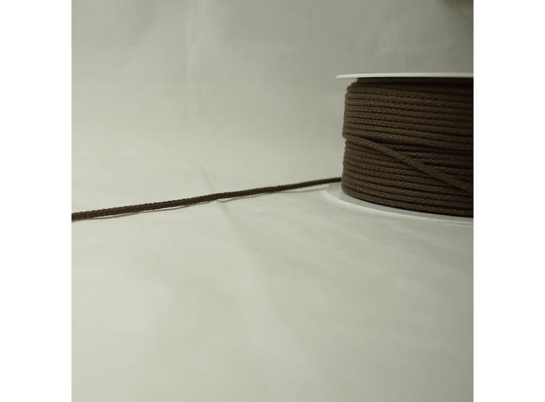 Anorakksnor, sort, 4 mm vannfast