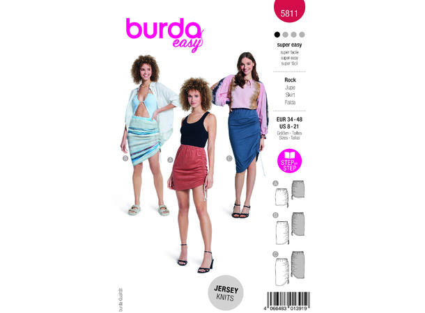 Burda 5811 - Skjørt