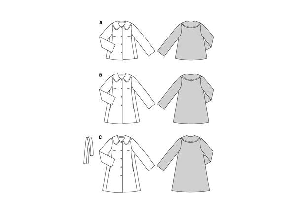 Burda 5872 - Jakke, kåpe/frakk