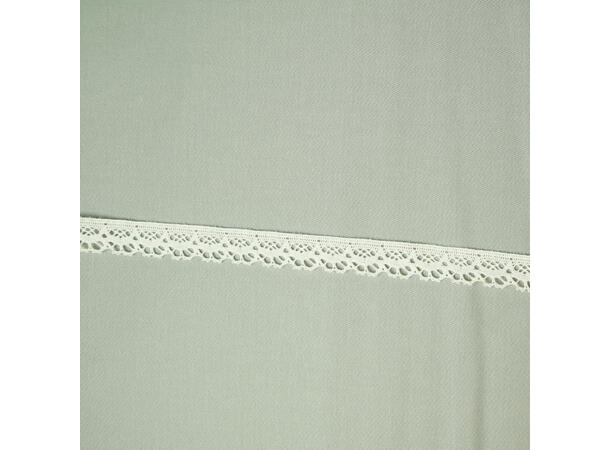 Heklede blonder i bomull Hvit, 17 mm