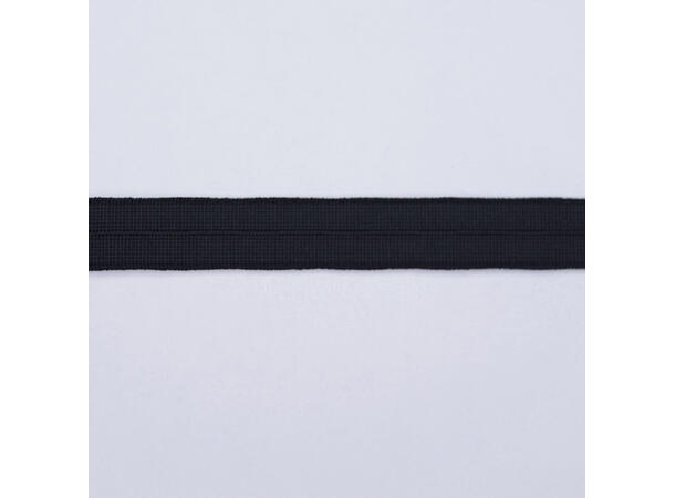 Knapphullstrikk, naturhvit 25 mm metervare