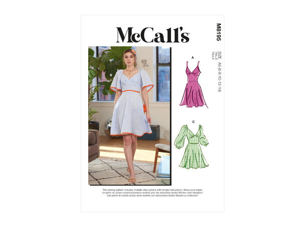 McCall's 8195 - Kort kjole.