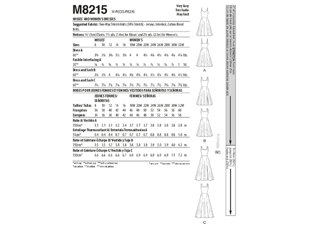 McCall's 8215 - Kjole.