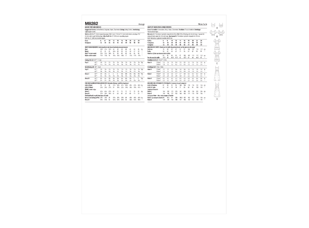 McCall's 8282 - Kjole & Topper.