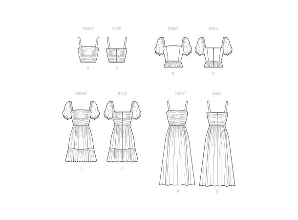 McCall's 8282 - Kjole & Topper.